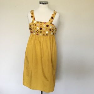 Feather Bone Embroidered Sundress - Size XS